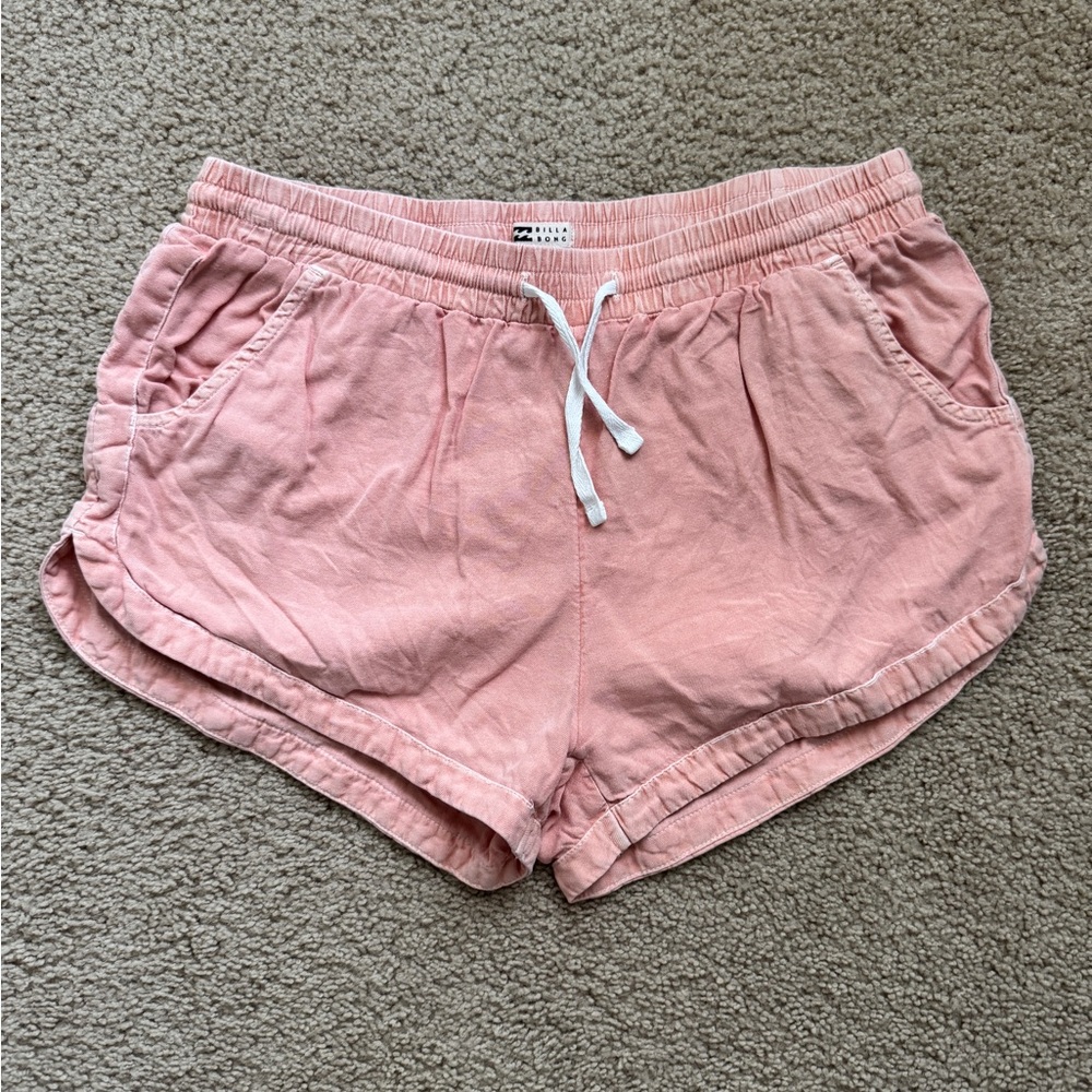 BILLABONG, M, drawstring shorts, coral color